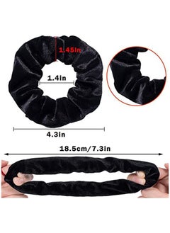 Umiwin 12-Piece Hair Scrunchie Set Black  - Image 5