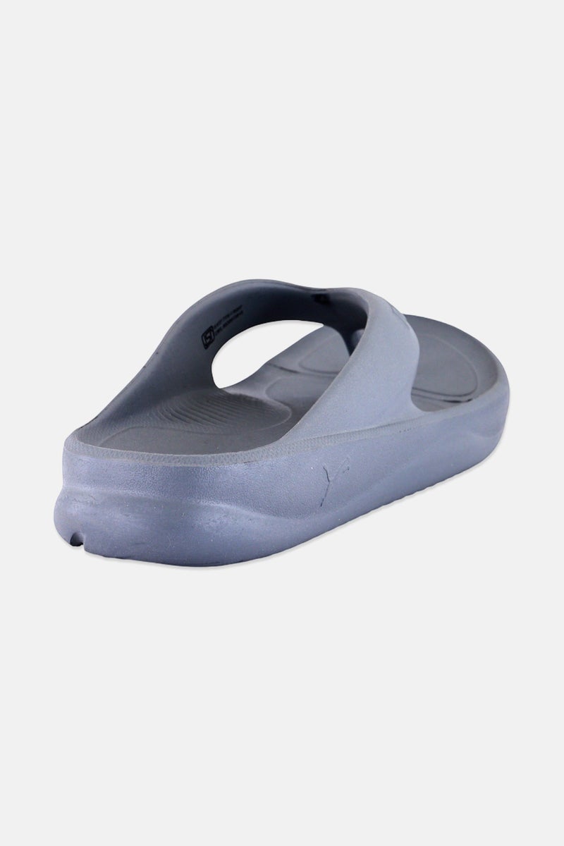 PUMA Men Brand Logo Slip On Slippers, Dark Grey - Image 3
