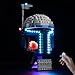 BrickSoul Light Up Kit Compatible with Lego Jango Fett Helmet 75408 Building Set Upgrade Wired Dimmable Lighting Accessories for Star Wars Set Not Included 75408 Building - Image 2
