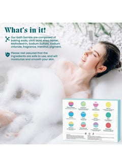 ZenBombs ZenBombs Bath Bombs for Women, Mothers Day Presents for Mom, 12pcs Handmade Natural Bath Bomb, Bath Bomb with Shea Butter, Amazing Present for Her, Wife, Girlfriend, Mother  - Image 5