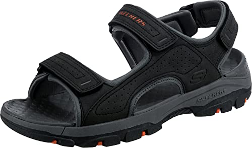 SKECHERS صندل مائي مفتوح من سكيشرز للرجال، أسود، 13 - Image 1