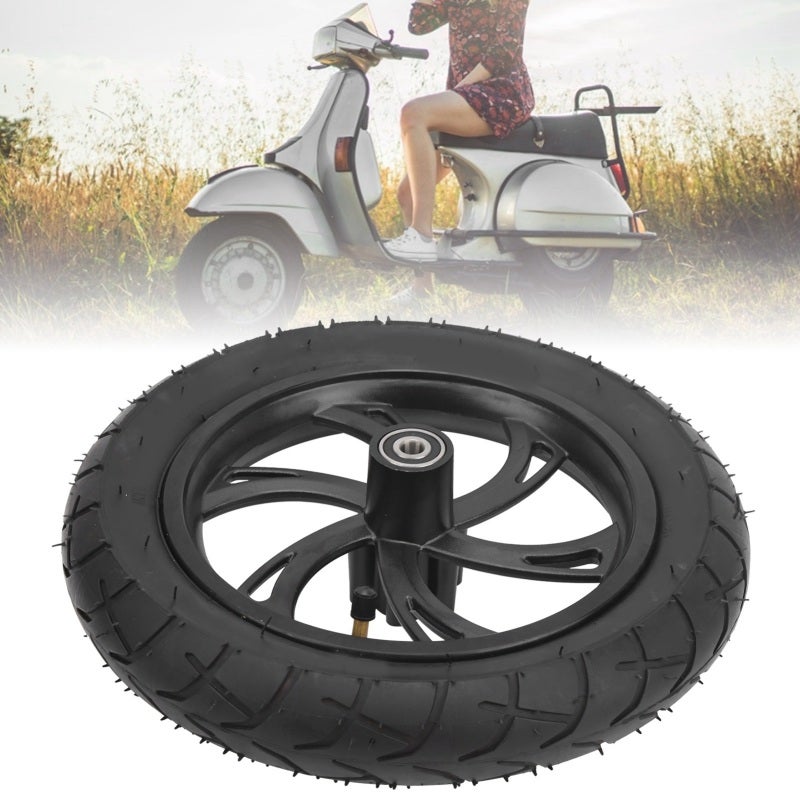 Electric Scooter Tire 12in Rubber Tyre - Lightweight Strong Grip Wheel Hub Replacement for Electric Bicycles Scooters Electric Vehicles - Image 3