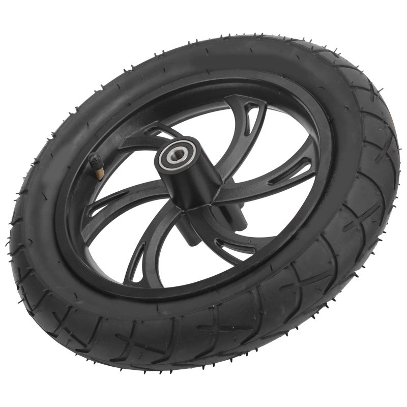 Electric Scooter Tire 12in Rubber Tyre - Lightweight Strong Grip Wheel Hub Replacement for Electric Bicycles Scooters Electric Vehicles - Image 2