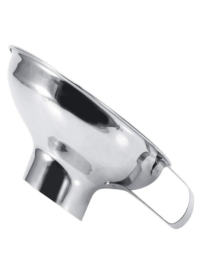 EBTOOLS Wide Mouth Funnel, Stainless Steel Household Wide Mouth Canning Jars Funnel with Handle Kitchen Tools (S 4x8in) - Image 3
