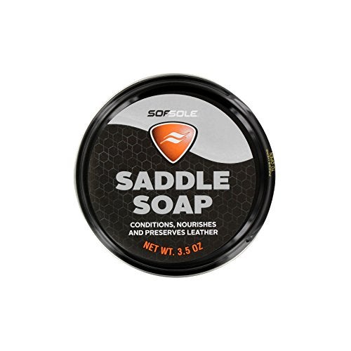 Sof Sole Saddle Soap Conditions, Nourishes & Preserves Leather, 3.5-Ounce - Image 1