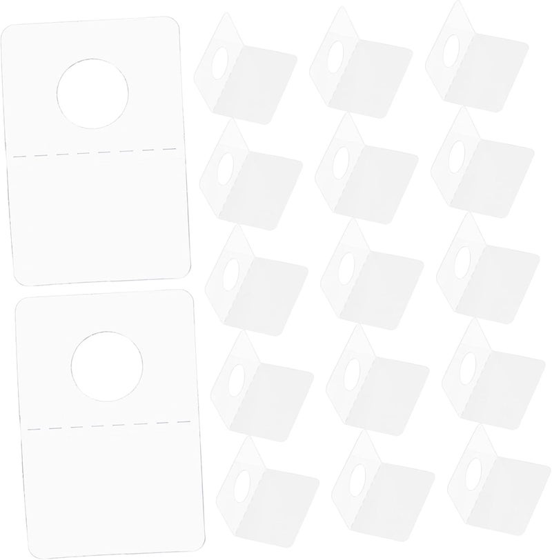 Amosfun 500Pcs Self-Adhesive Hanging Tabs for Wall Display Strong Sticky Tabs for Retail and Home Organization - Image 1