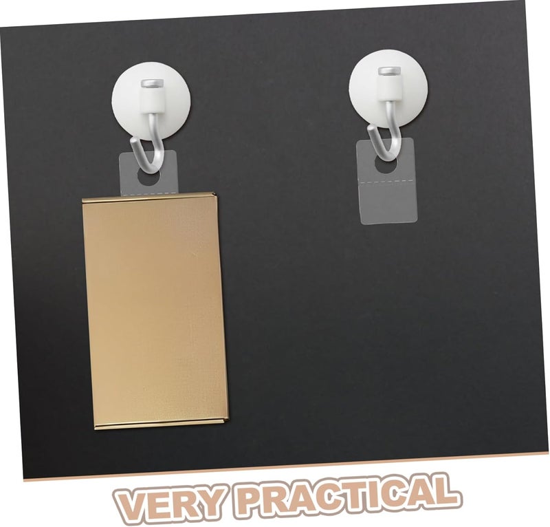 Amosfun 500Pcs Self-Adhesive Hanging Tabs for Wall Display Strong Sticky Tabs for Retail and Home Organization - Image 3
