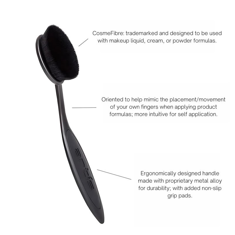 Artis Elite Oval Brush 7 - Black, 1 Pc Makeup Brush - Image 3