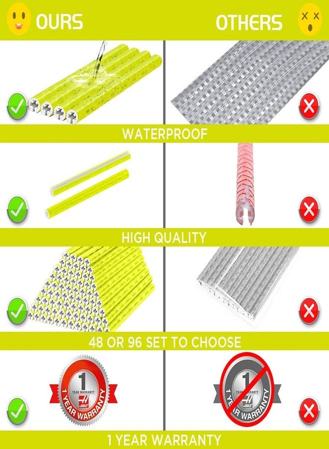 flintronic Bicycle Spoke Reflectors, 48Pcs Bike Spoke Reflectors for Night Riding 360°Visibility - Fit for All Standard Bike - Easy Mount - Image 5