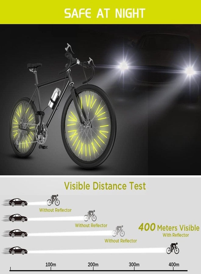 flintronic Bicycle Spoke Reflectors, 48Pcs Bike Spoke Reflectors for Night Riding 360°Visibility - Fit for All Standard Bike - Easy Mount - Image 4