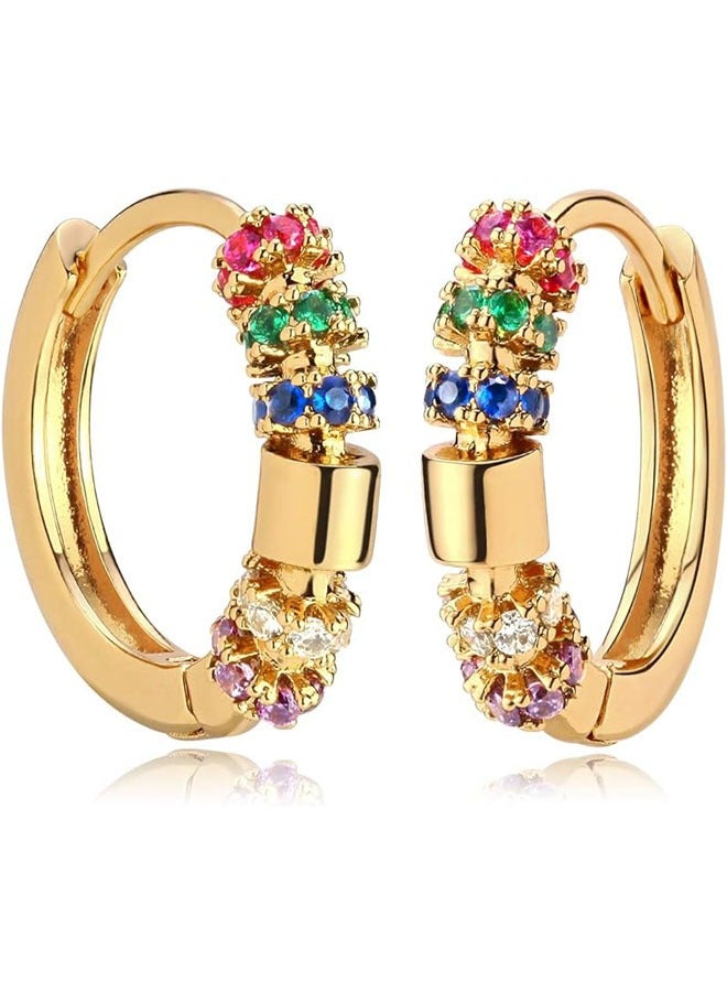 Mevecco Women Huggie Earrings Gold Hoop Sleeper 14K Gold Filled Small Simple Handmade Hypoallergenic Everyday Jewelry - Image 1