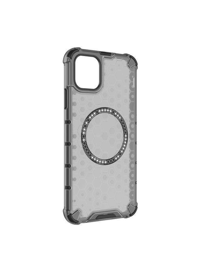 S-TOP Case For iPhone 11 Pro Honeycomb Magnetic Ring Shockproof Phone Case - Image 3
