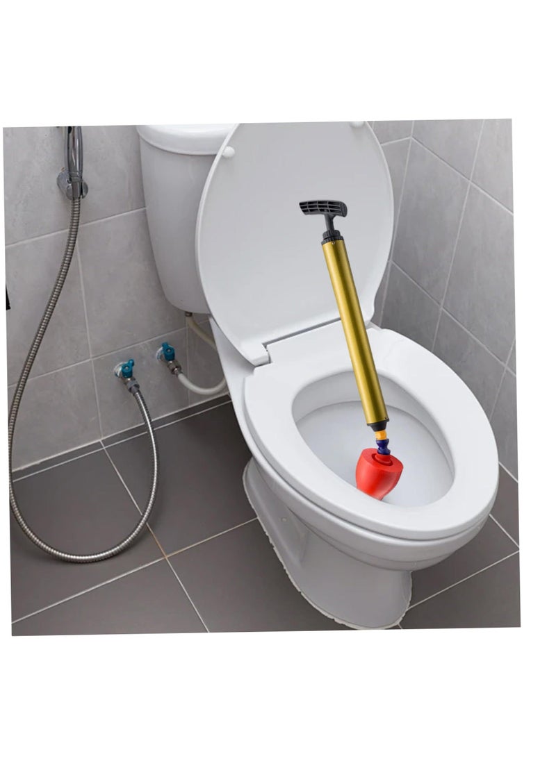 Generic - High Pressure Toilet Plunger, High Pressure Toilet Unblock, One Shot with a 180° Rotating Rubber Sealing and Press Handle Drain Clog Remover, for Bathroom/Floor Drain/Sink/Bathtub/Clogged Pipe - Image 1
