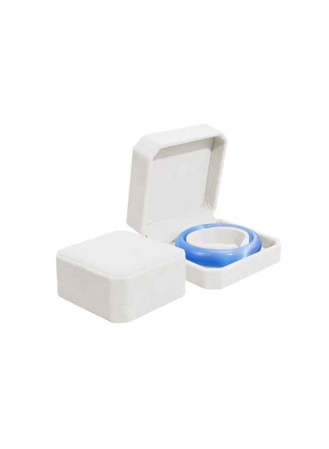 FAYADA Bracelet Box Gift Set of 2 White Velvet Bracelet Gift Box Bangle Display Jewelry Box - Image 1