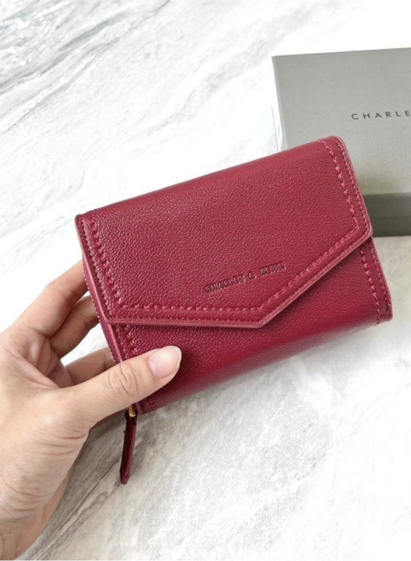 Charles & Keith Stitch Trim Envelope Wallet - Image 2