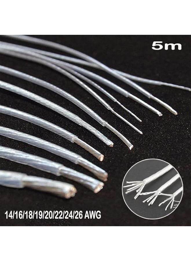 High Purity Silver Plated OCC Copper Cable 5m 22AWG Audio DIY Amplifier Headphone Speaker - Image 5