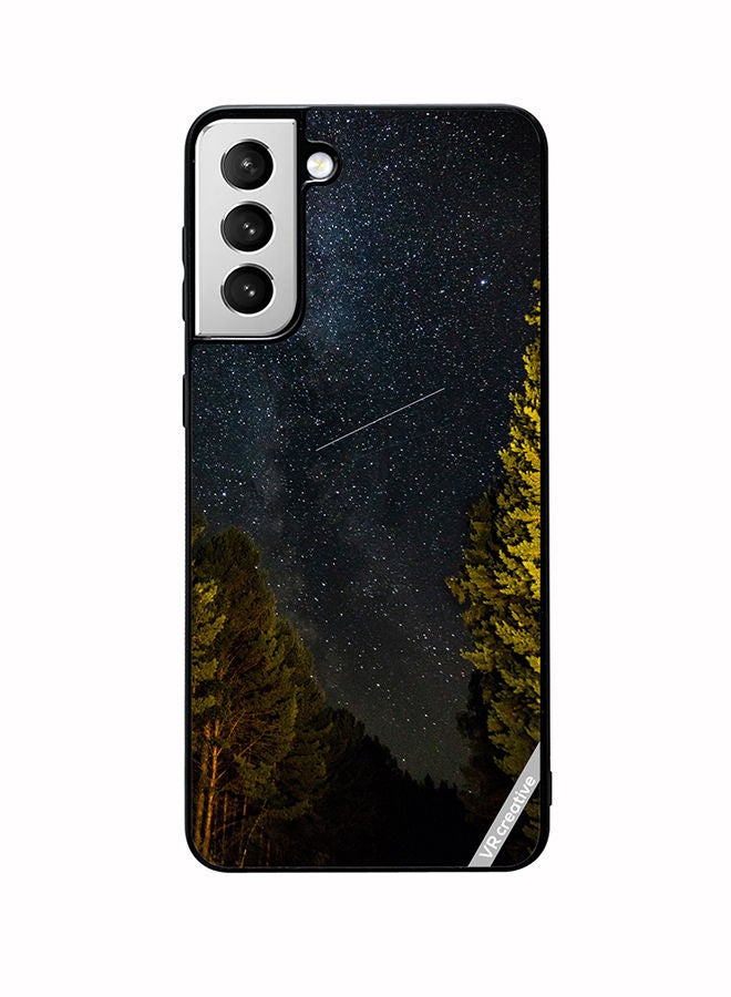 VR CREATIVE غطاء حماية لجهاز سامسونج جالاكسي S22 بلس 5G بتصميم أضواء متداخلة متعددة الألوان - Image 1