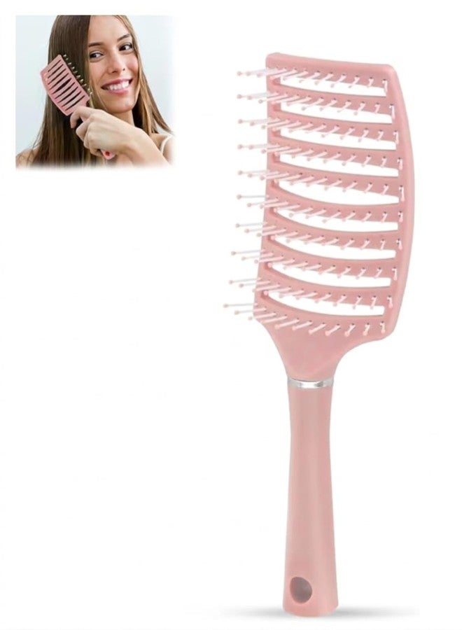 Lobe Miracle Painless Detangling Hair Brush - Professional Hairbrush for Frizz-Free Curly & Straight Hair - Portable & Lightweight Comb for Smooth Hair, Reduced Breakage & Salon Styling - Image 1