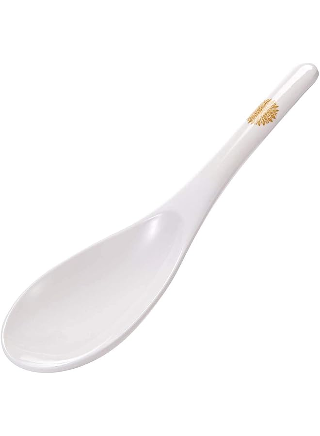 Melamine Serving Spoon Golden Leaves 21 cm