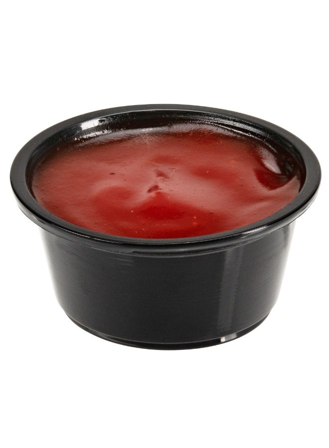 Restaurantware RW Base 2 Ounce Sauce Cups, 2000 Microwave-Safe Condiment Cups - Crack-Resistant, Disposable, Black Plastic Portion Cups, For Samples, Sauces, Or Toppings, Lids Sold Separately - Image 2