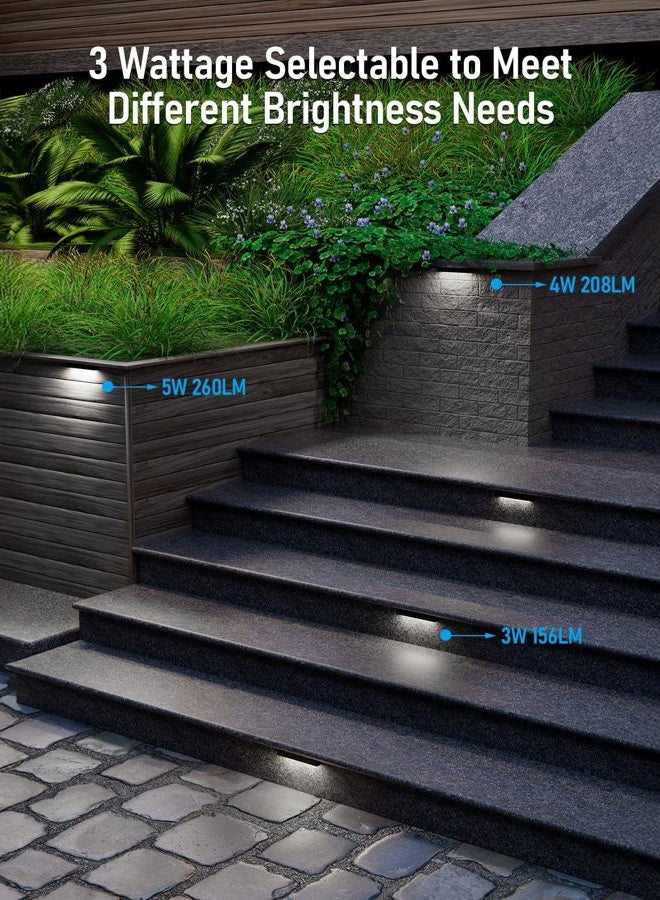 LEONLITE Classic Series 7 Inch LED Hardscape Lighting, Retaining Wall Lights, LED Landscape Lighting, 12V Paver Light Low Voltage, 1.5W Outdoor Step Lights, 5000K Daylight, ETL, Pack of 4 - Image 2