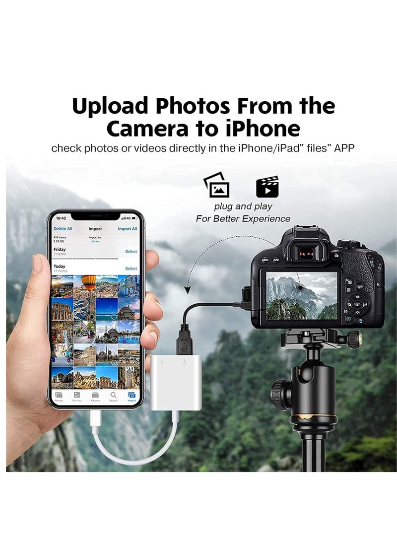 Generic "Apple MFi Certified Lightning to USB Camera Adapter - Portable USB OTG Adapter with Charging Port for iPhone"  - Image 3