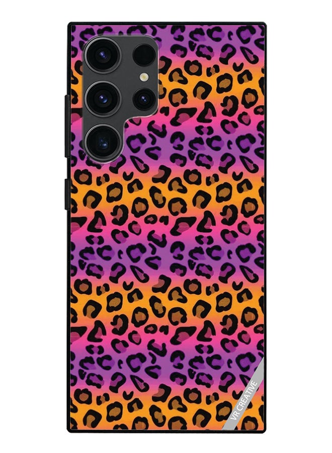 VR CREATIVE Protective Case Cover For Samsung Galaxy S24 Ultra Leopaeerd Design Multicolour - Image 1