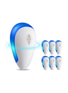 UPGRADED DUAL CHIPS 6 Packs Ultrasonic Pest Repeller, Electronic Indoor Pest Repellent Plug for Mosquito, Mice, Roaches, Spider, Insects, Pest Control for House Garage Warehouse Office Hotel (UK)