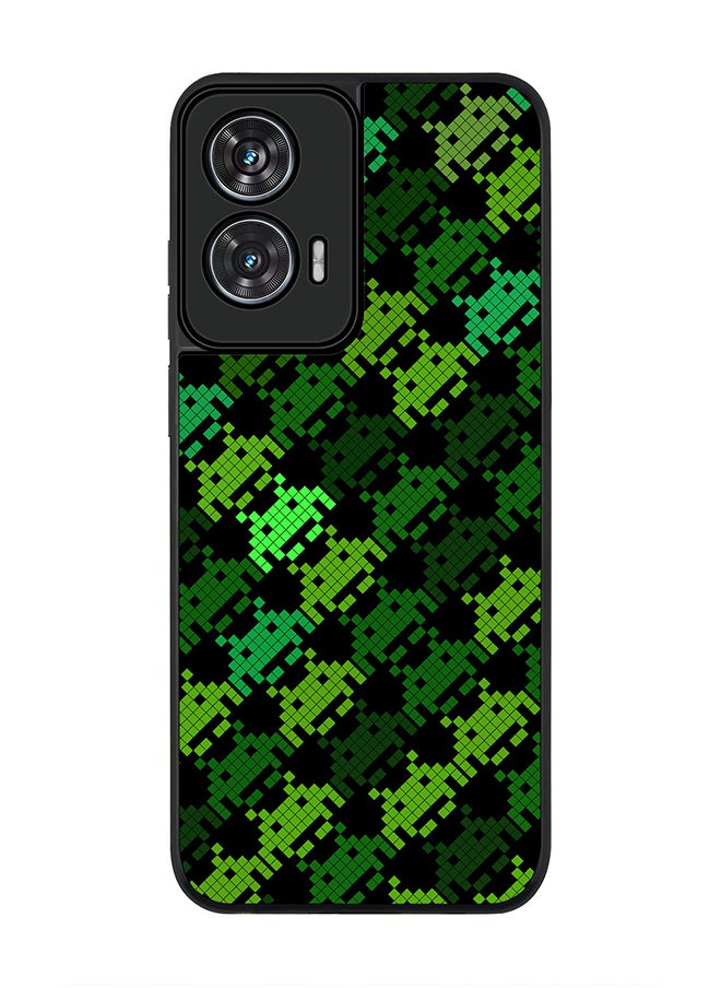 For Motorola Edge 50 Fusion 5G Case,Slim fit Camera Protection, Shockproof Thin Phone cover  - Invader Matrix