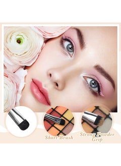 Patelai 6 Pieces Eyeshadow Brush Short Shader Small Brush Smudge Makeup Brush Flat Blending Smudger Precision Crease Brush For Creasing Eye Makeup Look Eyes Eyeliner Corner Highlighter Eyebrow Concealer  - Image 5