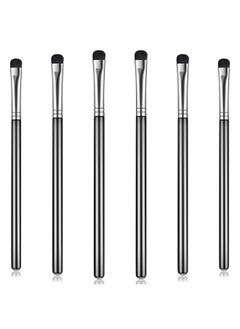 Patelai 6 Pieces Eyeshadow Brush Short Shader Small Brush Smudge Makeup Brush Flat Blending Smudger Precision Crease Brush For Creasing Eye Makeup Look Eyes Eyeliner Corner Highlighter Eyebrow Concealer  - Image 1