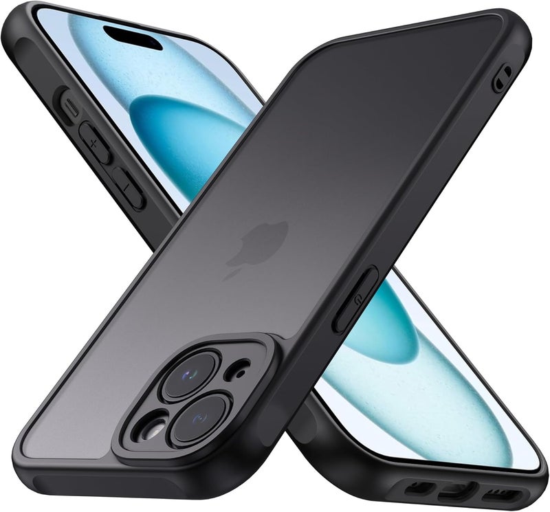 Demark Matte Case for iPhone 15,Frosted Translucent Back Phone Cover,Shockproof Drop Protection Cover for iPhone 15 Case (iphone 15) - Image 1