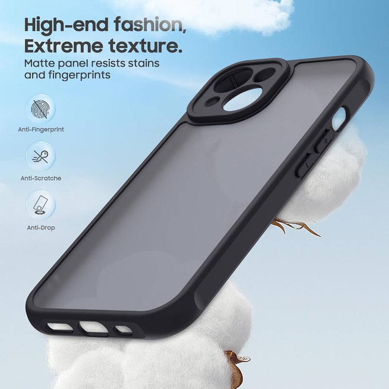 Demark Matte Case for iPhone 15,Frosted Translucent Back Phone Cover,Shockproof Drop Protection Cover for iPhone 15 Case (iphone 15) - Image 3