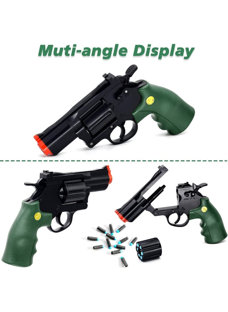 Moonmen Soft Bullet Toy Gun Revolver, Toy Foam Blaster Dart Toys with Darts, Education Model Toy Gun Shooting Game for Kids - Image 5