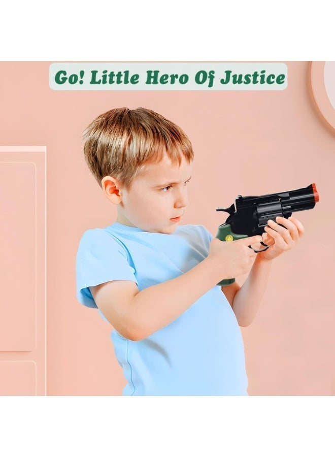 Moonmen Soft Bullet Toy Gun Revolver, Toy Foam Blaster Dart Toys with Darts, Education Model Toy Gun Shooting Game for Kids - Image 2
