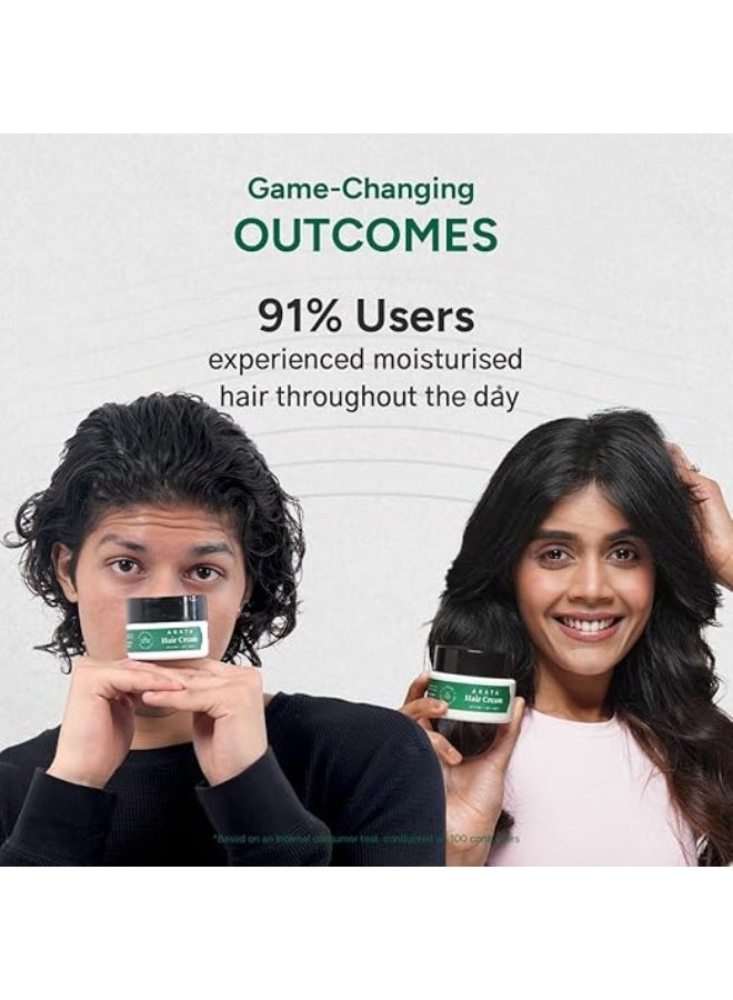 Arata Styling Hair Cream (100 GM) | For All Hair Types | Boosts Moisture | Reduces Frizz & Tames Flyaways | Adds Soft Hold and Control - Image 3