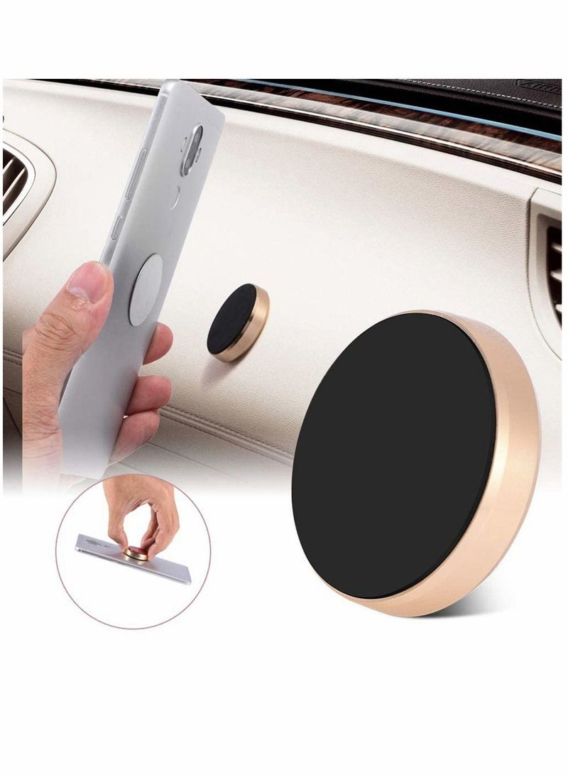 Y&D Magnetic Phone Car Mount, Universal Holder for Dashboard, Magnet Key Holder, Adjustable Extra Slim Cell Mount Compatible with Most Smartphones ( Gold )  - Image 2