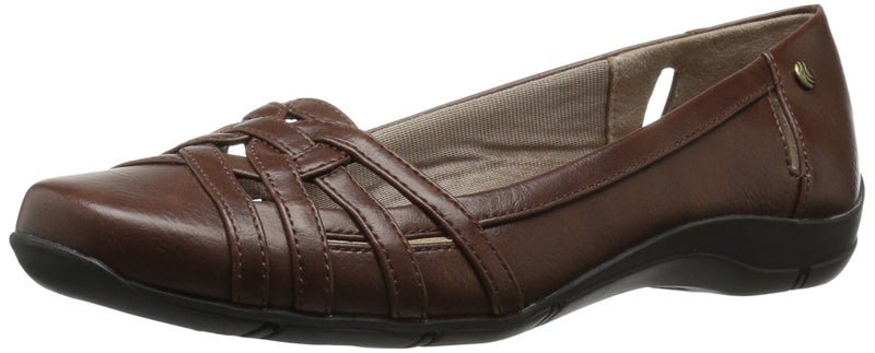 LifeStride Women's Diverse Flat, DARKTAN, 8 M US - Image 1
