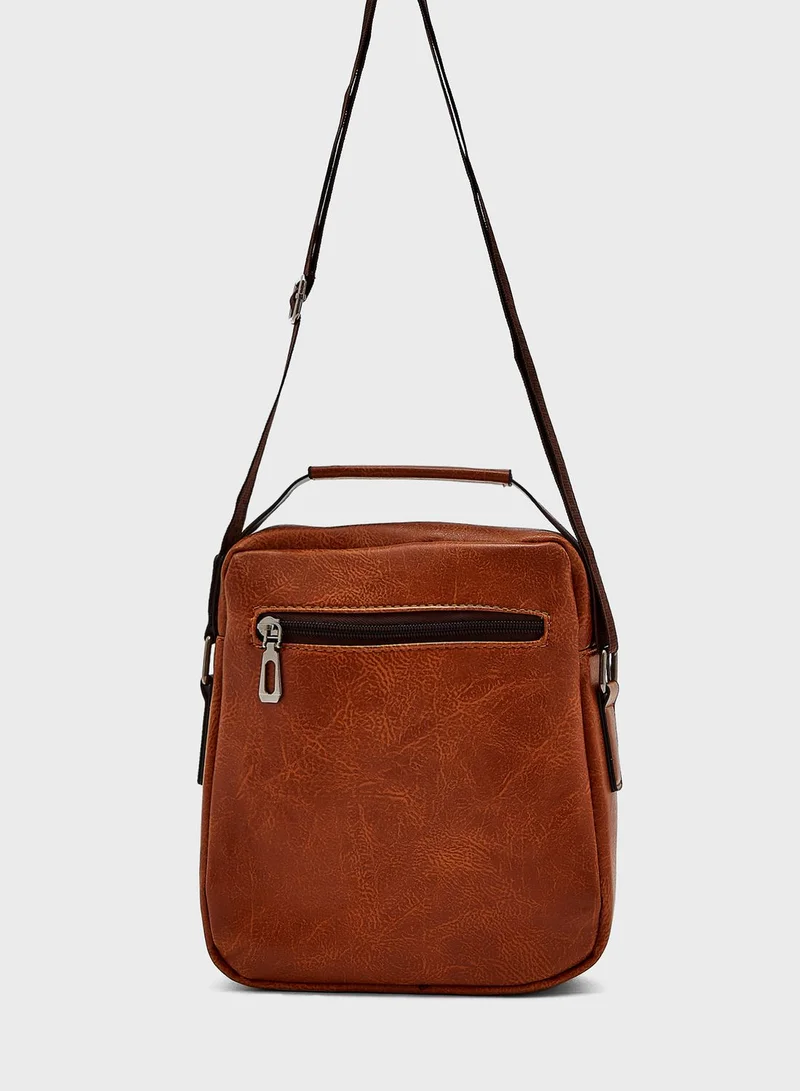 Robert Wood Cross Body Daily Messenger With Phone Pocket