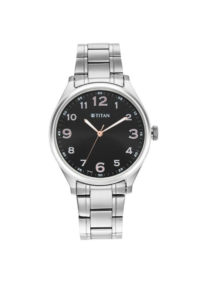 TITAN Men's Analog Round Shape Stainless Steel Wrist Watch - 1802SM04 - 48 Mm - Image 2