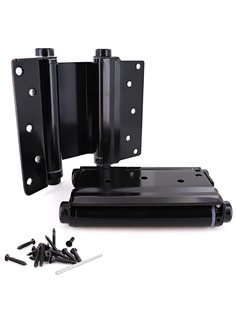 KNP KNP Double Action Spring Hings Stainless Steel Heavy Duty Saloon Door Hinges Adjustable Tension Self Closing Swinging Hinges ( Stainless Steel) 3 inch  - Image 2