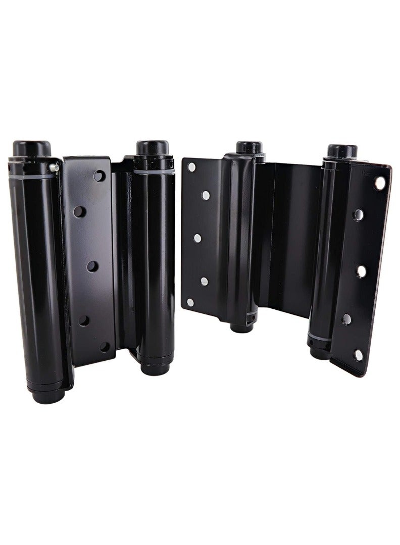 KNP KNP Double Action Spring Hings Stainless Steel Heavy Duty Saloon Door Hinges Adjustable Tension Self Closing Swinging Hinges ( Stainless Steel) 3 inch  - Image 1