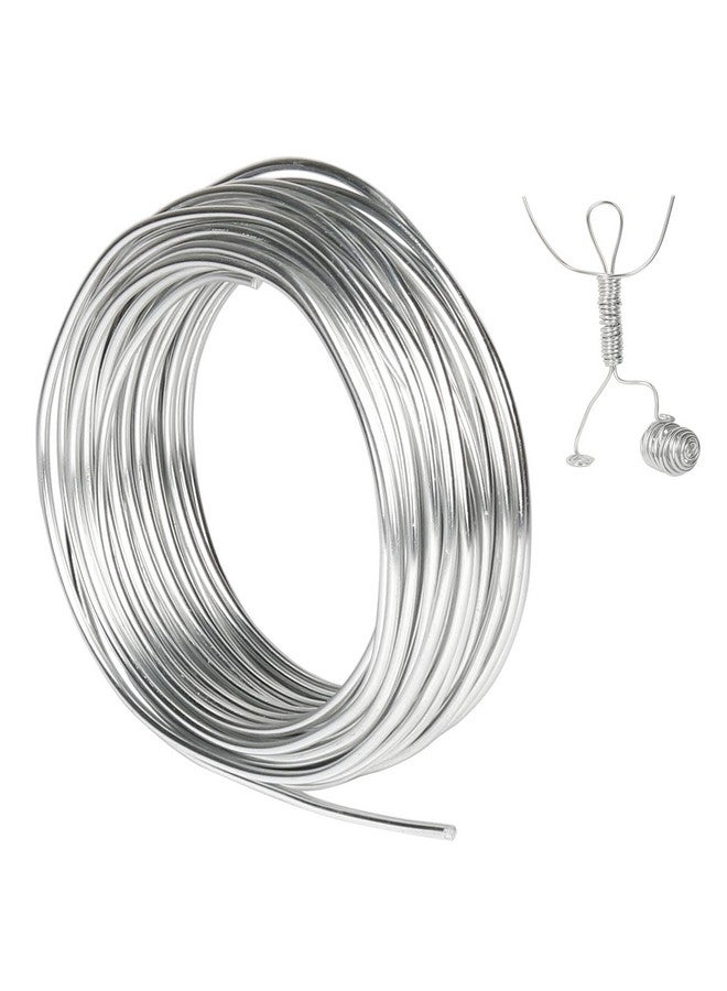 Tenn Well 9 Gauge Aluminum Wire 50 Feet 3Mm Bendable Armature Wire Metal Craft Wire For Sculpting Jewelry Making Doll Making Crafting Modelling Bonsai Training - Image 1