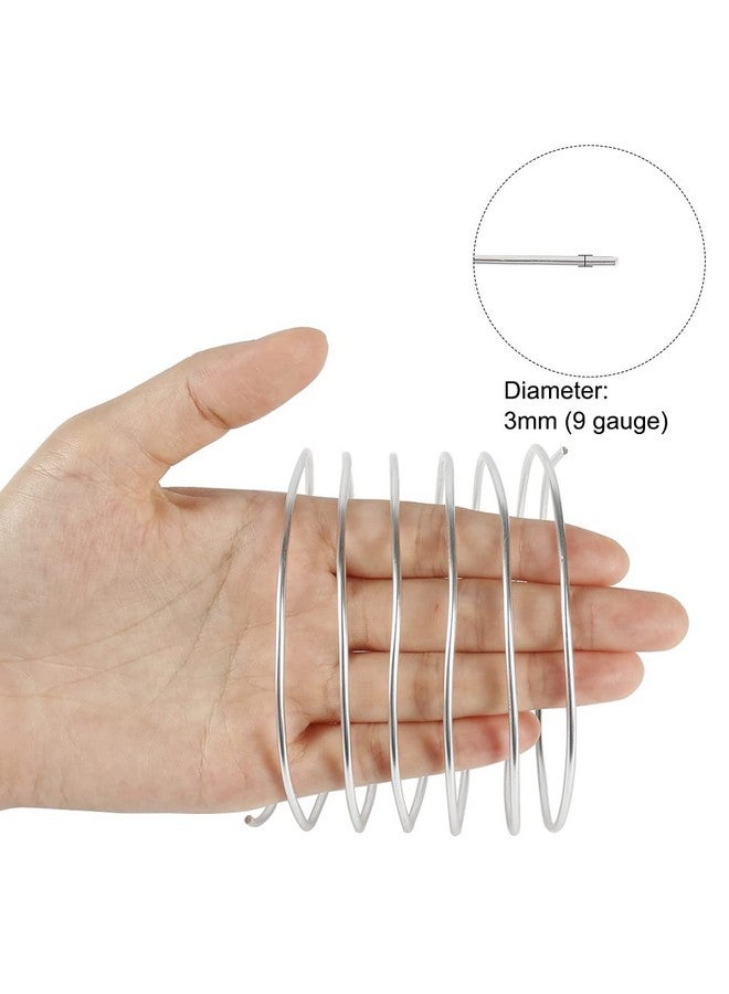 Tenn Well 9 Gauge Aluminum Wire 50 Feet 3Mm Bendable Armature Wire Metal Craft Wire For Sculpting Jewelry Making Doll Making Crafting Modelling Bonsai Training - Image 3