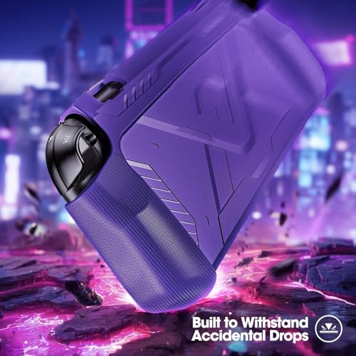 PSS Carrying Case Compatible with Nintendo Switch 2 (2025 Model), Hard PC Front Cover + Soft Back Shell 360° Protection with Ergonomic Grip for New 7.9 Inch Switch 2 Front & Back Protective (Purple) - Image 5