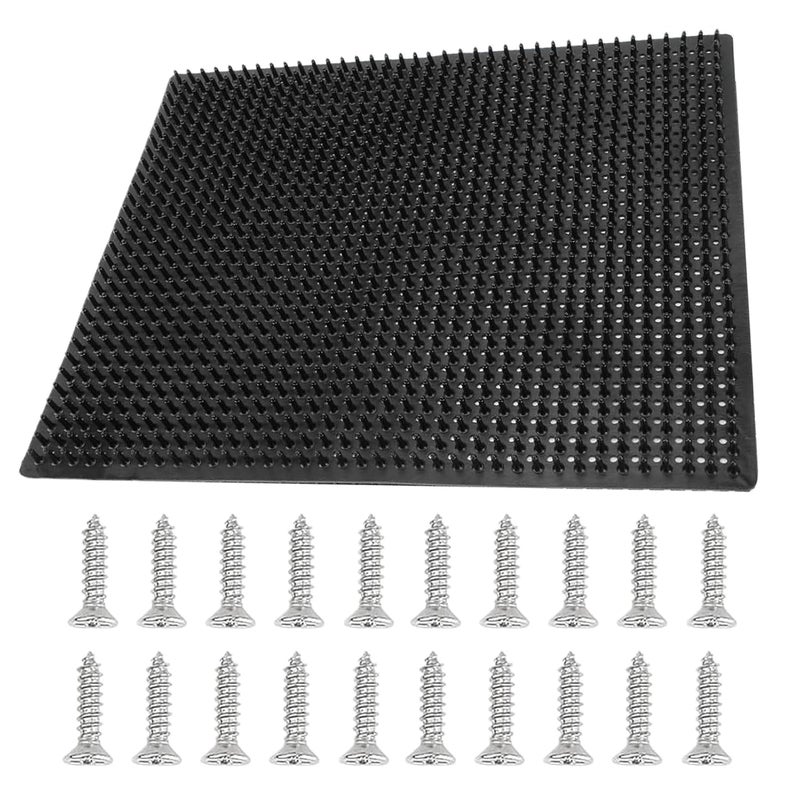 Heavy Duty Animal Scratching Mat 36x30cm with Nails for Goats Horses Cows Grooming - Image 1