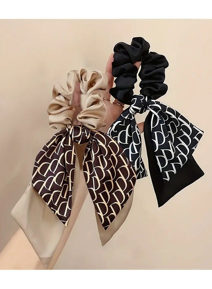 روزينو تعادل الشعر على الطراز العتيق مع عقدة الفراشة وشريط مزدوج الطبقة ، إكسسوارات الشعر الأنيقة للنساء البالغات من العمر 14 عامًا ، مثالية لعيد الشكر - Image 5