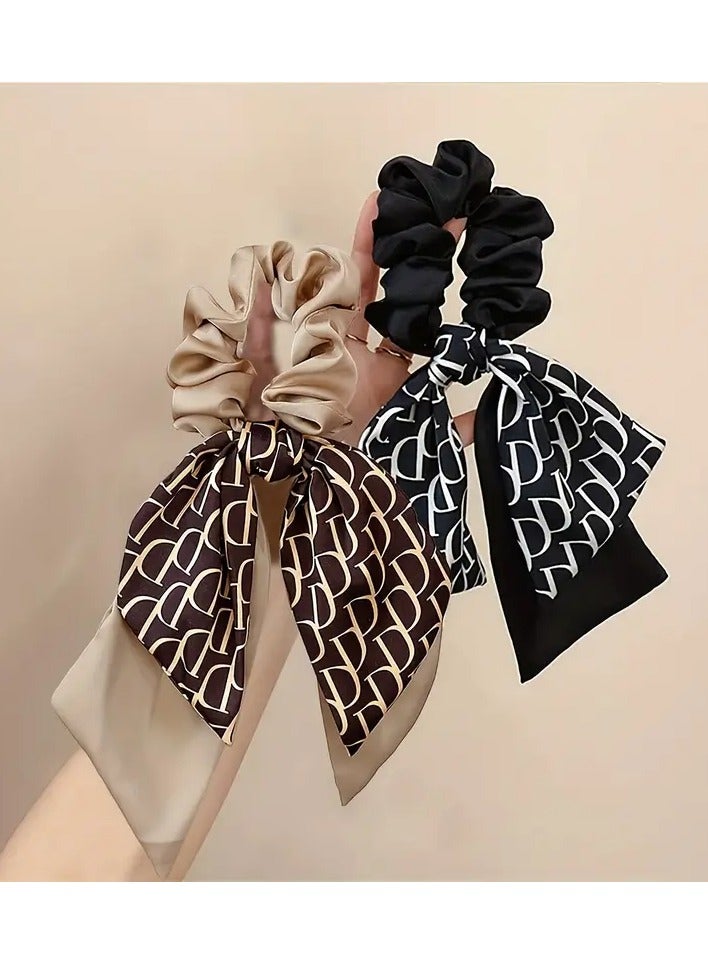 روزينو تعادل الشعر على الطراز العتيق مع عقدة الفراشة وشريط مزدوج الطبقة ، إكسسوارات الشعر الأنيقة للنساء البالغات من العمر 14 عامًا ، مثالية لعيد الشكر - Image 2