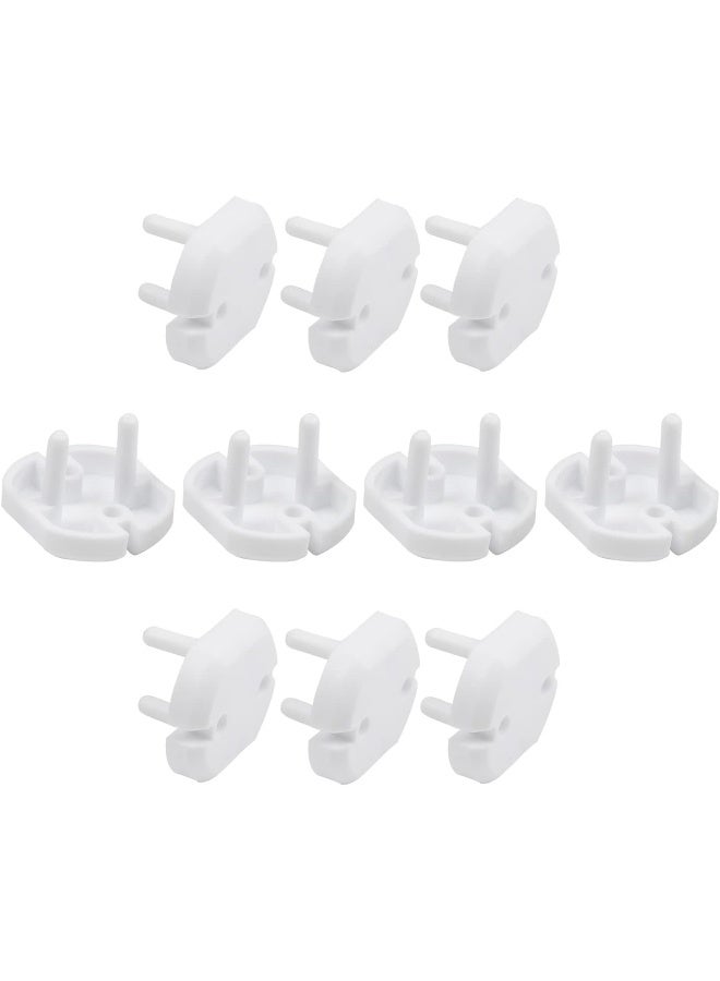 Fielect Outlet Plugs Covers Childproof EU Plug Protectors Electric Socket Cover Electrical Protector 2-Hole White 30Pcs - Image 1