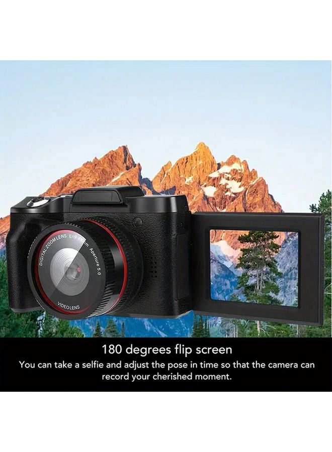 كاميرا رقمية سوداء 16 ميجابكسل مسجل فيديو 1080P كاميرا سفر مدمجة بتكبير 16x - Image 4